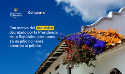 Con motivo del d&iacute;a c&iacute;vico decretado por la Presidencia de la Rep&uacute;blica,